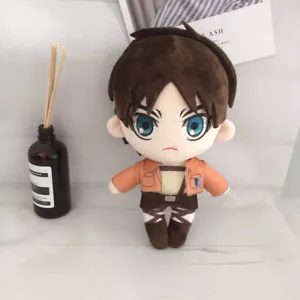Anime Plush Doll Attack On Titan Eren Cosplay Action Figure Stuffed Toy Gift - Picture 1 of 3