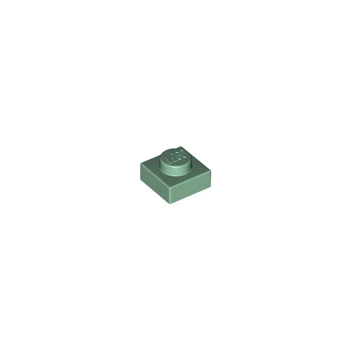 Lego - Sand Green 1x1 - Plate - Image 1 of 1