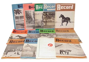 LOT OF 13 VINTAGE THOROUGHBRED RECORD MAGAZINE ISSUES ALL FROM 1969 JAN FEB MAY - Picture 1 of 16