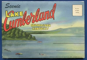 Lake Cumberland Kentucky Wolf Creek Dam Lees Ford Dock PostcardFolder PF783 - Bild 1 von 2