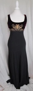 Ralph Lauren Purple Label Dress Small Wine/Black Velvet Gold Passementerie - Picture 1 of 7
