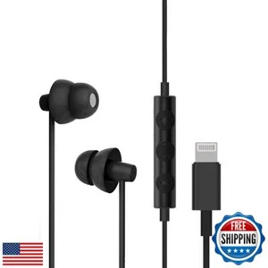 MAXROCK Lighting Headphones, Sleep Earbuds with Lightning Connector Sleep Hea - Zdjęcie 1 z 4