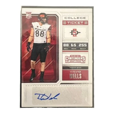 2018 PANINI CONTENDERS DP #207 - DAVID WELLS RC AUTO - Image 1 of 2