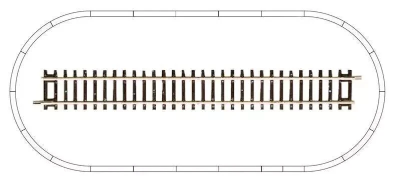 Roco Oval Track Rails Size Dimensions 210 x 100 cm - Image 1 of 1
