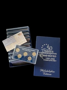 50 States Commemorative Quarters 1999-2008 Complete Set Philadelphia Edition - Picture 1 of 3