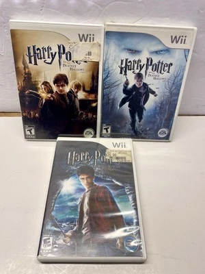 Wii Harry Potter 3 game LOT & Blood Prince_Deathly Hallow 1 2 Complete CIB VG - Image 1 of 2