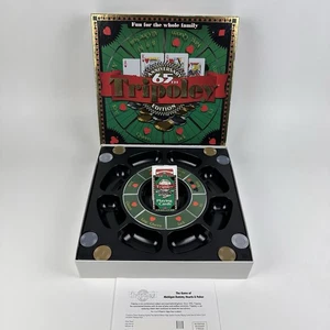 Tripoley 65th Edition Michigan Rummy Hearts & Poker Rotating Board Game #260 - Picture 1 of 16