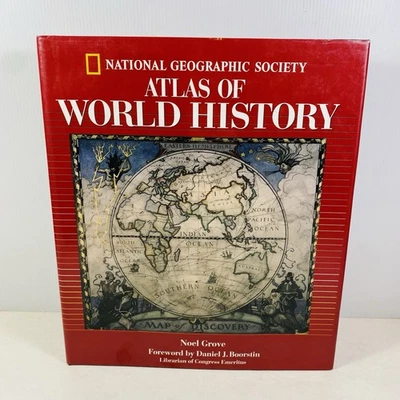 National Geographic Society Atlas of World History by Noel Grove Hardcover - Image 1 of 4
