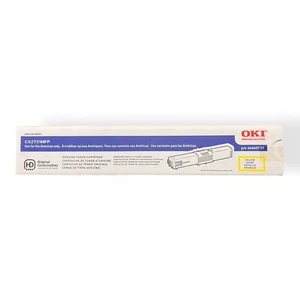 Genuine Okidata OKI Ink Toner Cartridge Yellow Laser Printer - Picture 1 of 4