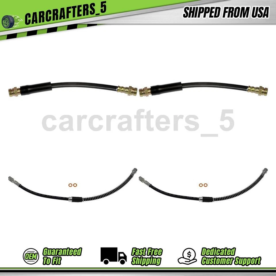 4 mangueras hidráulicas de freno delantero trasero para Audi A3 2006-2011 2,0 L Foto 1 de 4