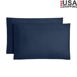 300 Fadenzahl Perkal Kissenbezug Set Feuchtigkeitstransport Pflegeleicht Soft Queen - Bild 1 von 10