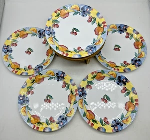 5er Set Corelle Obstkorb Muster 7" Salat Mittagessen Teller - Bild 1 von 5