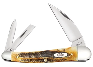 Case xx Knives Seahorse Whittler 6.5 BoneStag 65347 Pocket Knife Stainless - Picture 1 of 3