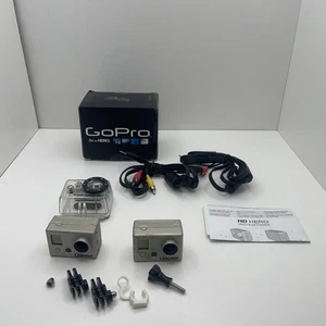 GoPro Hero v1 Original Version 1 Cameras Set Of 2 With Case - Picture 1 of 16