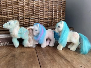 Vintage My Little Pony G1 MLP So Soft Ponies 1986- Wind Whistler bottoni cupcake - Foto 1 di 9
