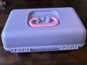 Caboodles Barbie for Girls Purple Make Up Storage Case - G01 - Picture 1 of 5