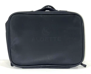 Aloette Black Makeup Bag Case Organizer 8"x11"x4" New - Picture 1 of 10