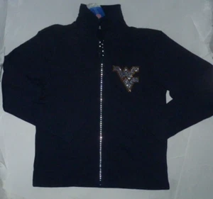 NEW NCAA West Virginia Mountaineers Full Zip Sweatshirt Fleece Women S NWT P356 - Picture 1 of 4