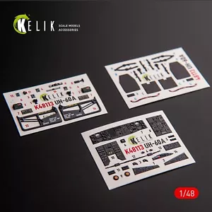 Sikorsky UH-60A Black Hawk - Type 1 interior 3D Decals (for ICM kit) 1:48 K48113 - Picture 1 of 11