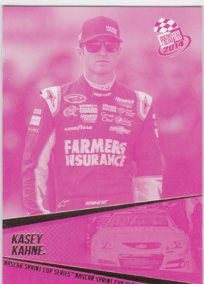 2014 Press Pass  Magenta Pink Parallel NASCAR Racing #18 KASEY KAHNE - Image 1 of 1