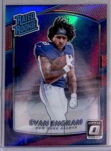 2017 Donruss Optic Rated Rookies Pink Prizm Evan Engram RC New York Giants #180 - Picture 1 of 2