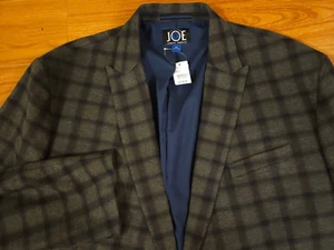 NWT Men's Joseph Abboud Gray Plaid Blazer 3XL - Picture 1 of 8