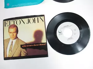 Elton John Who Wears These Shoes? / Lonely Boy 1984 45rpm Record 7" Vinyl - Imagen 1 de 2