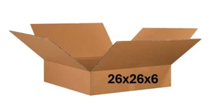 26" x 26" x 6" PAPPKARTON - 200 Pfund - EINZELKARTON - FLACH - Bild 1 von 4