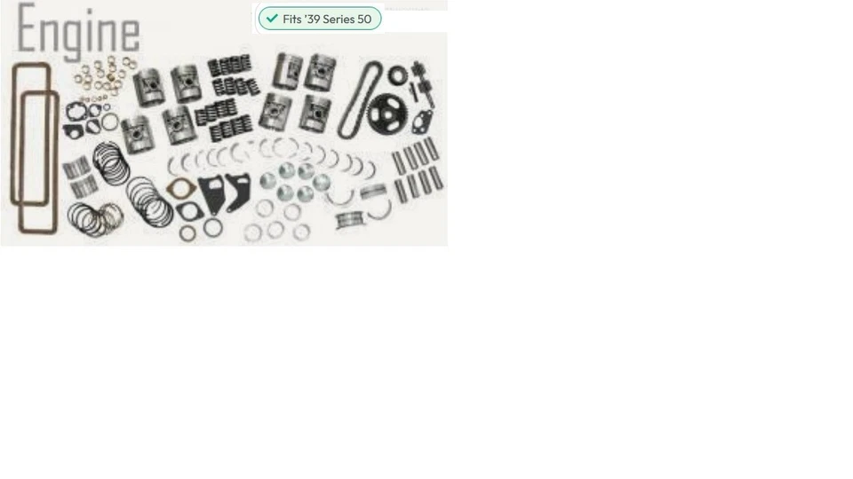 Kit de revisión de motor LaSalle serie 50/52 1938-1940 Foto 1 de 1