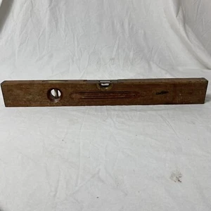 Vintage Henry Disston & Sons Brass & Wood Level 24" Keystone Tool Works Antique - Picture 1 of 10