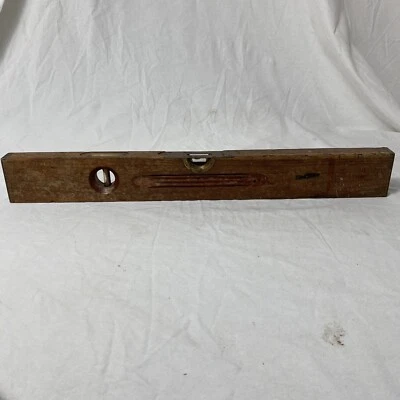 Vintage Henry Disston & Sons Brass & Wood Level 24" Keystone Tool Works Antique - Image 1 of 4