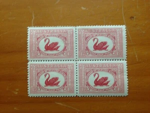 1929 AUSTRALIA CENTENARY OF WESTERN AUSTRALIA BLOCK OF 4 MNH - Picture 1 of 4