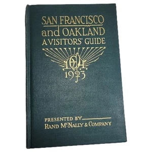 San Francisco Oakland Besucherführer Buch Stadtpläne ausklappbar USA & CA NEA 1923 - Bild 1 von 4