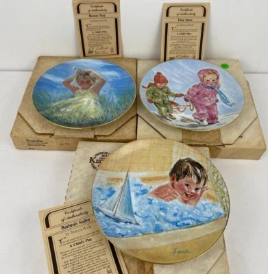 Frances Hook's 'A Childs Play' Collectible Plates - Image 1 of 4
