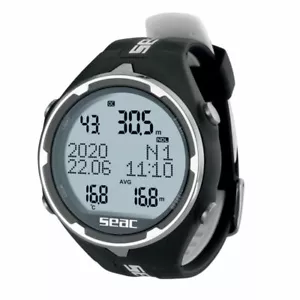Seac Sub Action Black and White Computer Subacqueo Orologio per immersione - Bild 1 von 7