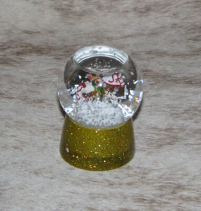 TRAIL OF PAINTED PONIES Polar Express Mini Snow Globe~2.5"Tall~2006 Release~Rare - Picture 1 of 2