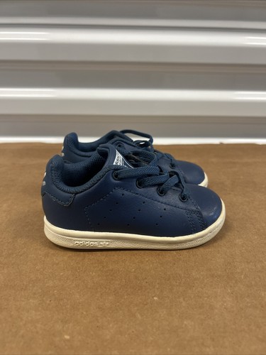 Scarpe da scuola Adidas Stan Smith taglia 6 bambini in pelle blu navy