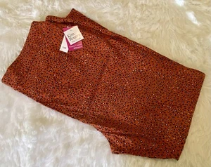 Kim Rogers 20W Pantalone Elasticizzato Pull-on con Tasche Frontali Stampa Animalier Rosso NUOVO - Foto 1 di 6