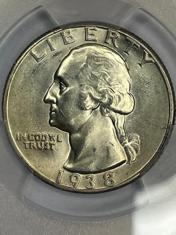 1938 Washington Quarter PCGS MS64 Cover