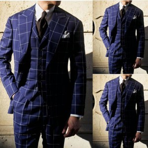 Handmade Polyester 3 Piece Suits 