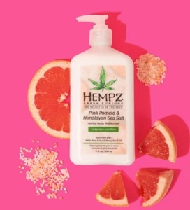 Hempz PINK POMELO & HIMALYAN SEA SALT Body Moisturizer After Tan Lotion 17oz - Picture 1 of 3