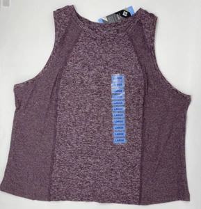 Sport Tank Top Womens L Sleeveless Moisture Wicking Purple Stretch Members Mark - Picture 1 of 12