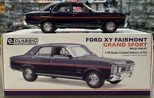 371247 FORD XY FAIRMONT GS WILD VIOLET 1:18 SCALE DIE CAST MODEL CAR - Foto 1 di 19