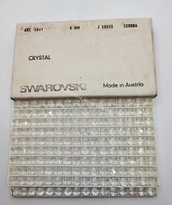 Factory Pack Swarovski Crystal Clear 6mm Faceted Cube 5601 Beads; 288pc - Picture 1 of 3