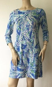 NEW LILLY PULITZER Abstract Floral Print Long Sleeve Dress (Size S ) - Picture 1 of 10
