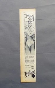 PUB PUBLICITE ANCIENNE ADVERT CLIPPING 150517/  LES SLIPS 1955 VALISERE ELEGANCE - Picture 1 of 1