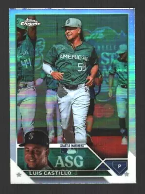 LUIS CASTILLO 2023 TOPPS CHROME UPDATE**ASG REFRACTOR**#ASGC-49 MARINERS - Image 1 of 2