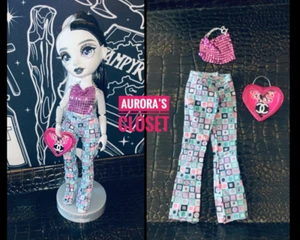 Rainbow High Custom Pink Chainmail Top Mod Trousers Heart Purse 398 - Picture 1 of 3
