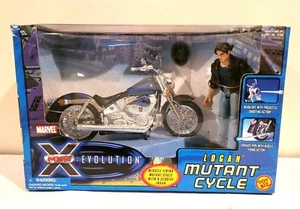 TOY BIZ X-MEN EVOLUTION LOGAN MUTANT CYCLE (JAMES HOWLETT) MIT RAKETENFEUERAKTION - Bild 1 von 2