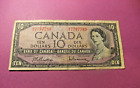 1954 Bank of Canada 10 Dollar Banknote - VF
